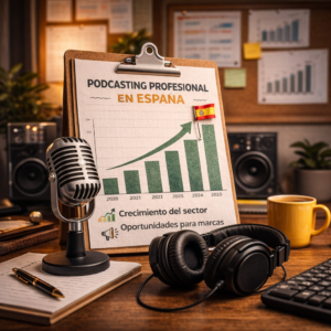 Podcasting profesional en España: estado del sector y oportunidades para marcas