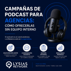 Campañas de podcast para agencias: cómo ofrecerlas sin equipo interno