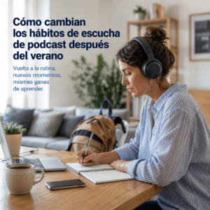 Cómo cambian los hábitos de escucha de podcast después del verano