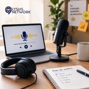 Podcast en el plan de medios